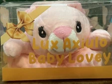 Bunny Rabbit Security Blanket, Baby Shower Gift,  LUX AXTUNO Baby Lovey  (PINK)