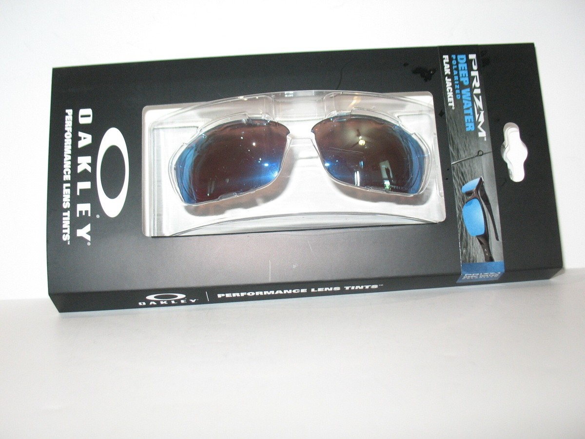 Oakley Flak Jacket Polarized lenses ~~~Prizm Deep Water | eBay