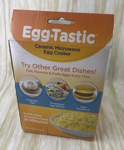 Egg-Tastic Microwave Egg Cooker Poacher For Fast & Fluffy Eggs EggTastic SEALED! - Picture 4 of 5