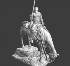 Northern Crusades Miniatures Medieval Mounted Crusader Knight Cavalry Resting 3D