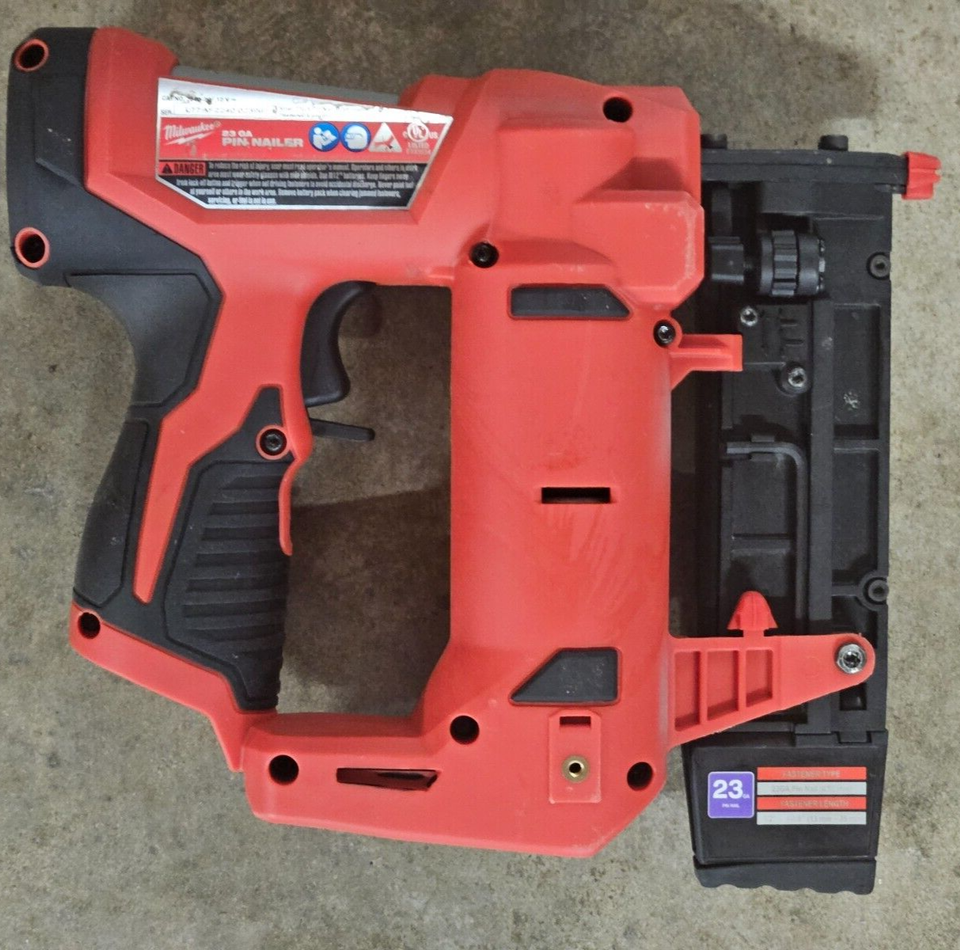 Milwaukee M12 Cordless 23 Gauge Pin Nailer Model 254020 eBay