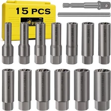 Deep Bolt Extractor Nut Extractor Socket Set Spark Plug Extractor Tool Broken Bo