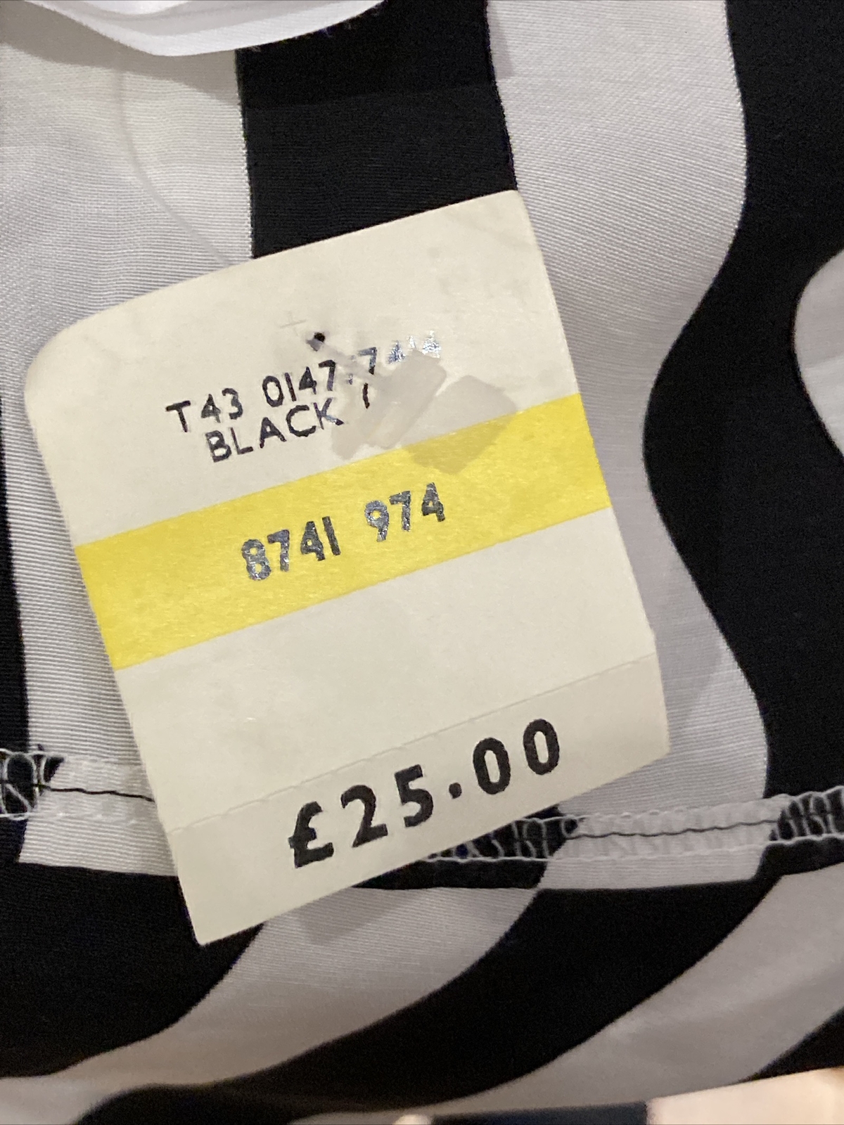 Vintage Black/White Striped St Michael Blouse/Shirt Size 33" Bust, BNWT, RRP £25 7