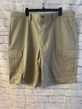 Red Kap Men's Cotton Cargo Shorts Khaki Industrial Work Uniform 755
