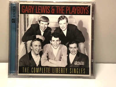 Rare GARY LEWIS & THE PLAYBOYS COMPLETE LIBERTY SINGLES 2X CD NEW + Autograph