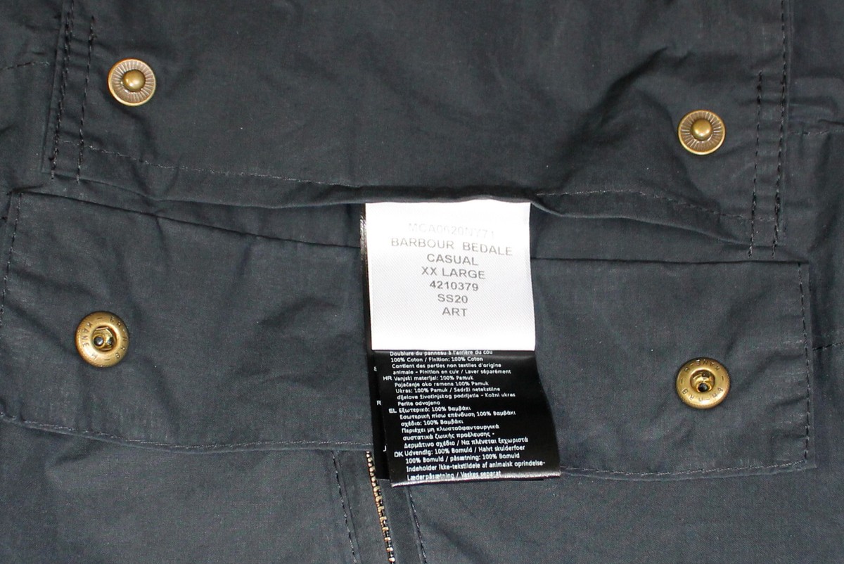 Barbour BEDALE CASUAL RE-ENGINEERED MCA0620NY71 Herren Jacke Gr  
