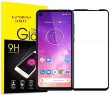 Full Screen Cover Moto G7,G8,One,E5,Z4,Z3 Play Tempered Glass Screen Protector