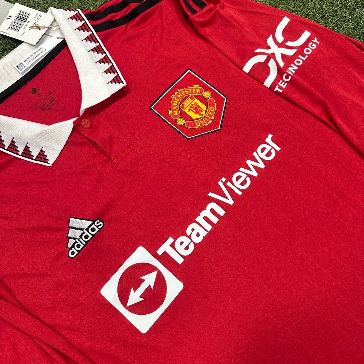 adidas Manchester United Home Men's Long Sleeve Jersey 22/23 | eBay