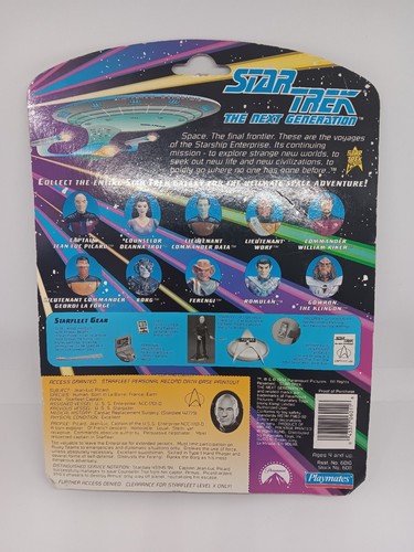 Playmates Captain Picard in Duty Uniform Star Trek Next Generation TNG 1994 6942 - Picture 2 of 3
