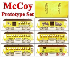 McCoy Trains 6-Car TCA 1982-87 Prototype Pass. Set Tinplate Standard Gauge /19/