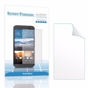 HTC-One-M9-amFilm-Premium-Anti-Glare-Fingerprint-Screen-Protector-3-Pack