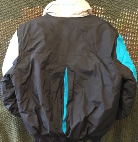 Polaris Women’s Winter Ski Snowmobile Moto Jacket Gray/Black/Polaris Blue Size L - Picture 2 of 8