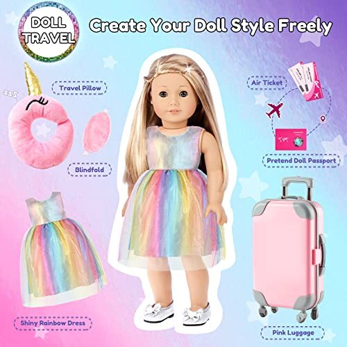Lol Surprise Dolls BNUZEIYI 17-Piece Travel Set For 18