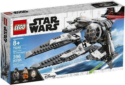 #ad #ad LEGO Star Wars Black Ace TIE Interceptor 75242 Resistance 396 Pieces TIE Fighter $84.95