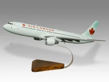Boeing 767-300ER Air Canada Desk Wood Airplane New Model Small Scale 1/150