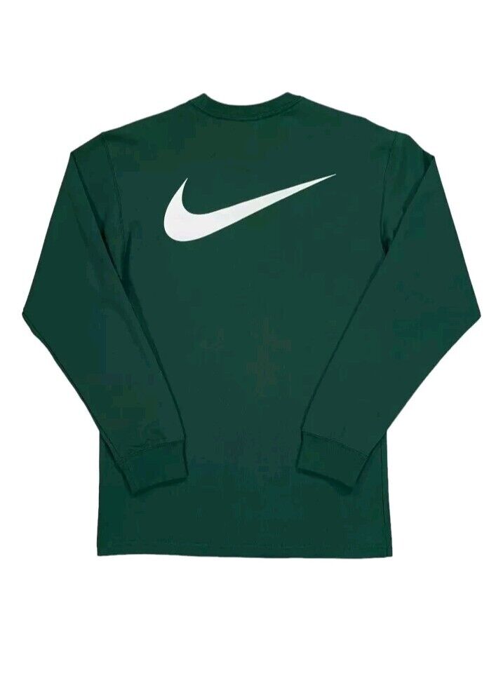 Nike x Stussy SS Link Logo Green Loose Fit Long Sleeve T Nike x Stussy SS Link Logo Green Loose Fit Long Sleeve T