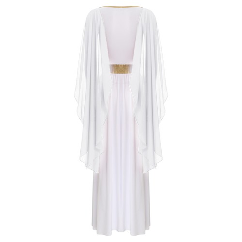 Damen Kostüm Römische Robe Bühnenauftritt Kleid Ägyptische Maxikleid Weiches - Bild 20 von 43