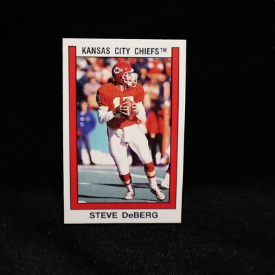 1989 Steve DeBerg   Kansas City Chiefs Panini Sticker  #302