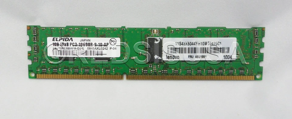Genuine Lenovo 1GB 1333MHZ 240-PIN PC3-10600 Memory Module EBJ10RE8BAFADJE - Image 3 of 3