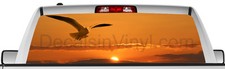 Rear Window Graphic View Thru Decal Sticker Eagle Pickup Truck Suv Vans