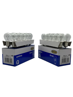 20 x RING 382 P21W Brake Tail Indicator Signal Fog Car Light Bulb R382 ...