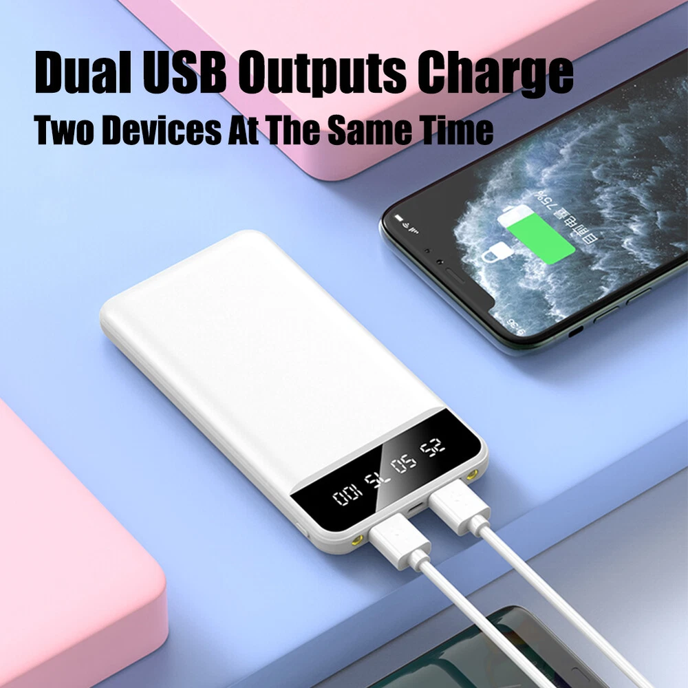 20000mAh Power Bank for Heated Jacket Vest 5V 2A External Battery