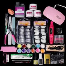 Nail Art Set with 6W Nail LED Lamp for DIY Extended Carving Nail Polish Machine