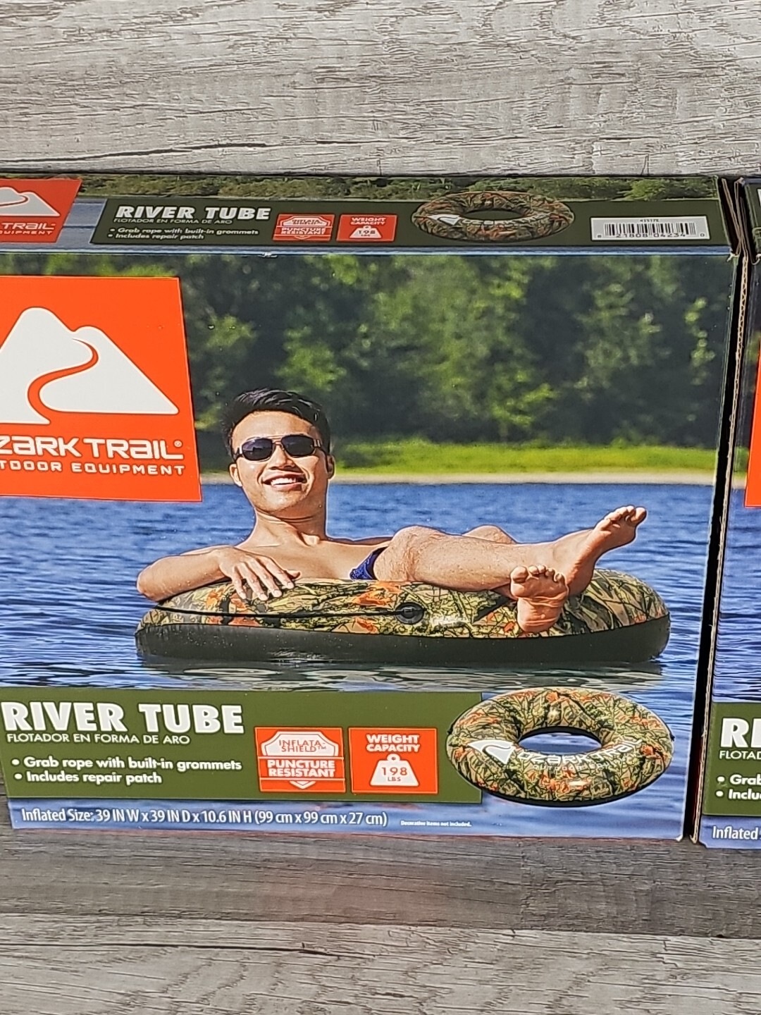 Pool Inflatable  Ozark Trail River Durable 39" Tube Float, CAMO- LOT OF 2