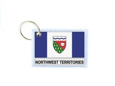 Keychain Double-Sided Print Canada Flag Northwest Territories