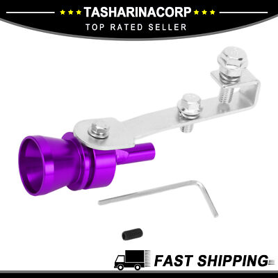 Universal Piece of 1 Sound Exhaust Muffler Pipe Whistle Rear Tailpipe M Purple