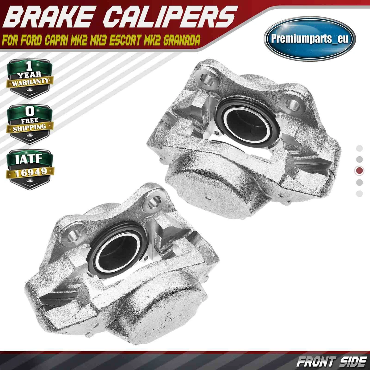 Front Brake Caliper Rebuild Kit With Pistons & Seals For Ford Granada Mk2 – BCR0034F