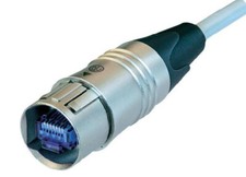 Neutrik NKE6S-1 1m ethercon CAT6 Patch Cable w/Cable Plug Carrier on Both Ends