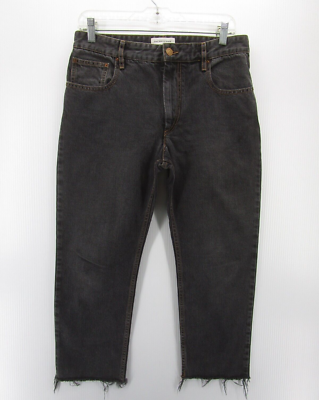 デニム・ジーパン ISABEL MARANT ETOILE Woman Jeans Black PA0525FAC1H01E 02FK Isabel Marant Etoile Jeans Women 38 Black Cropped Denim