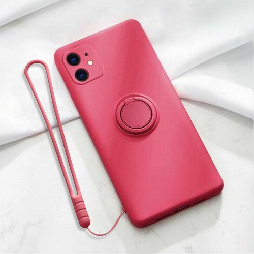 For iPhone 16 15 14 12 11 Pro Max XS XR 8 Liquid Silicone Ring Holder Case Cover - Picture 21 of 21