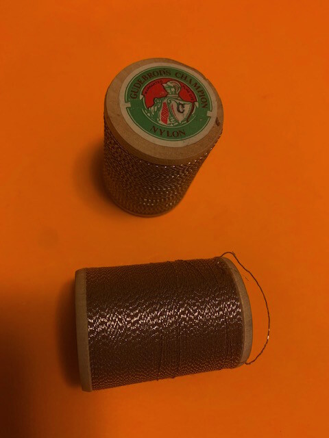 GUDEBROD NYLON ROD WRAPPING THREAD COLOR 541S BROWN/SILVER OUNCE SIZE  C