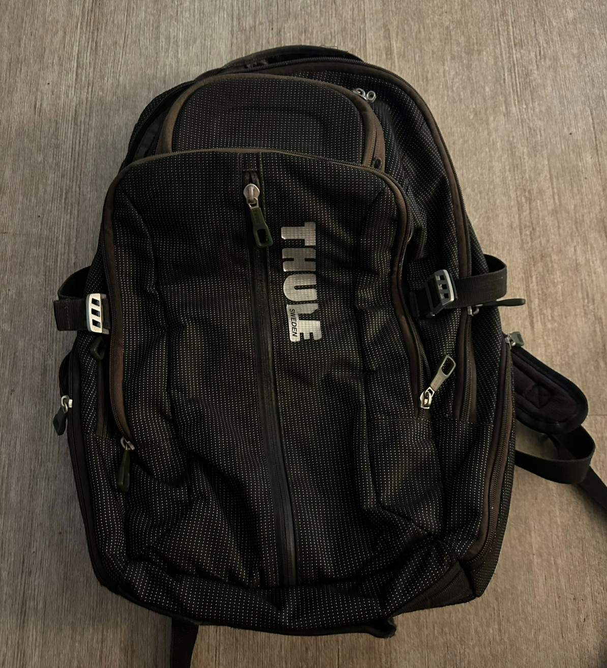 Thule Sweden Black Crossover Laptop Backback