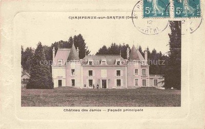 Champeaux-sur-Sarthe Mortagne-au-Perche 61 Orne Chateau des Jaries Fasade princi