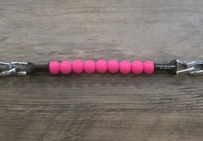BRAND NEW Pink Beaded Curb Strap - Smaller Beads - By ALW Equine