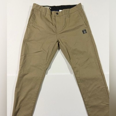 Volcom Men's Slim Chino Pants in Khaki