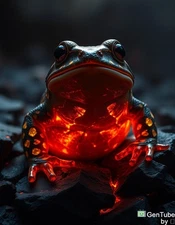 Digital Art AI Picture Photo Pic Wallpaper Background Magma Toad