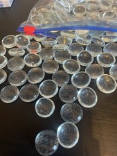Clear Glass decorative Pebbles stones 90 In Pk .I Have 50 Pks Price Per Pk £2-00