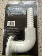 DeckoRail 90 Degree Post Return, New, White 