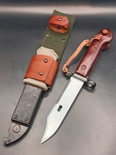 Romanian Type I Bayonet w/ Complete Sheath - Cugir Arsenal - Cold War 7.62x39