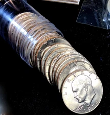 1974-P Brilliant Uncirculated Eisenhower Ike Dollar Roll - 20 Coins