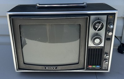 Sony Trinitron KV-1214 12'' CRT TV Retro Gaming 1970s Japan AS-IS Tested READ