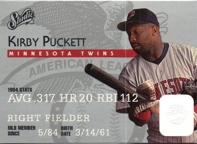 1995 Studio #22 Kirby Puckett