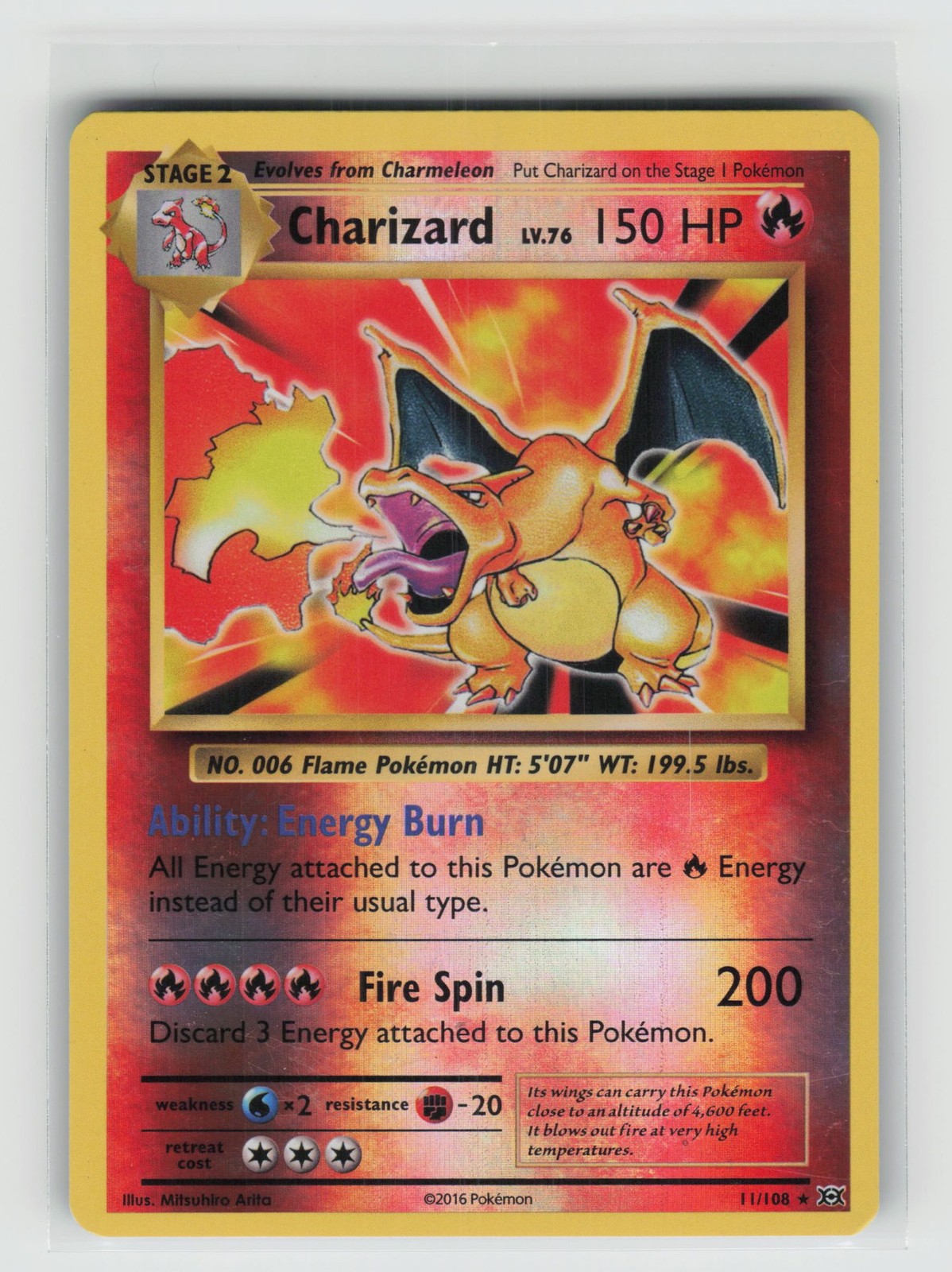 Charizard Reverse Holofoil XY - Evolutions [EVO - 11/108] Pokemon MP