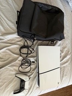 Sony PlayStation 5 Disc Edition 1TB CFI 2015 with Controller Cords Stand Case