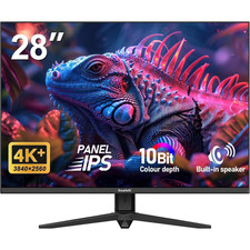 Gaming Monitor 28 Zoll 4K IPS 60Hz mit Lautsprecher FreeSync HDMI DisplayPort