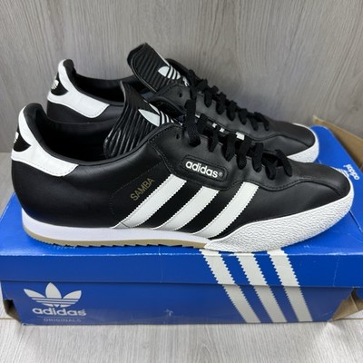 Größe 13 - adidas Originals Samba Super Black White Black Gum Sneaker 019099
